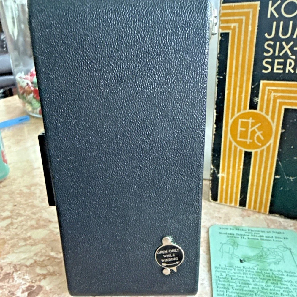 Kodak Junior Six-16 Series II Folding Camera Vintage Bellows with Box Manual